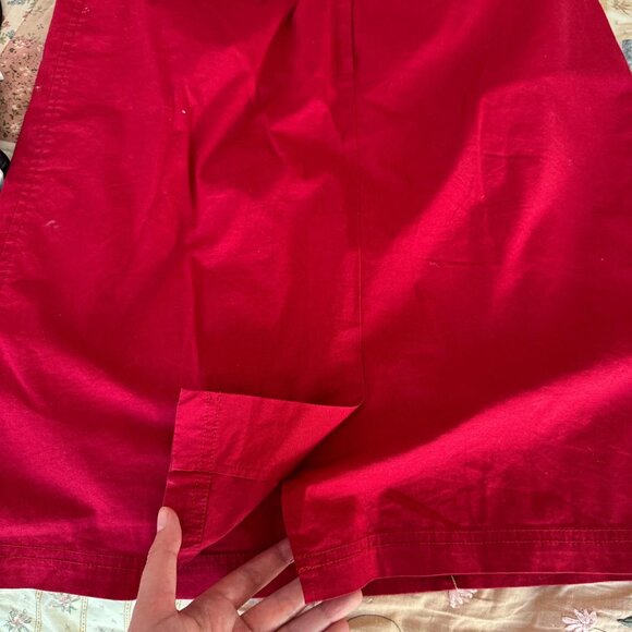 Susan Bristol Red Skirt With Beading and Floral Details Size 8 - Picture 7 of 11
